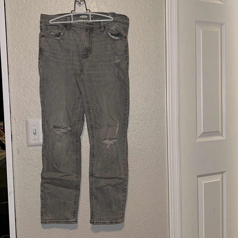 Light grey old navy boyfriend jeans